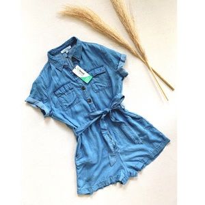 Denim romper